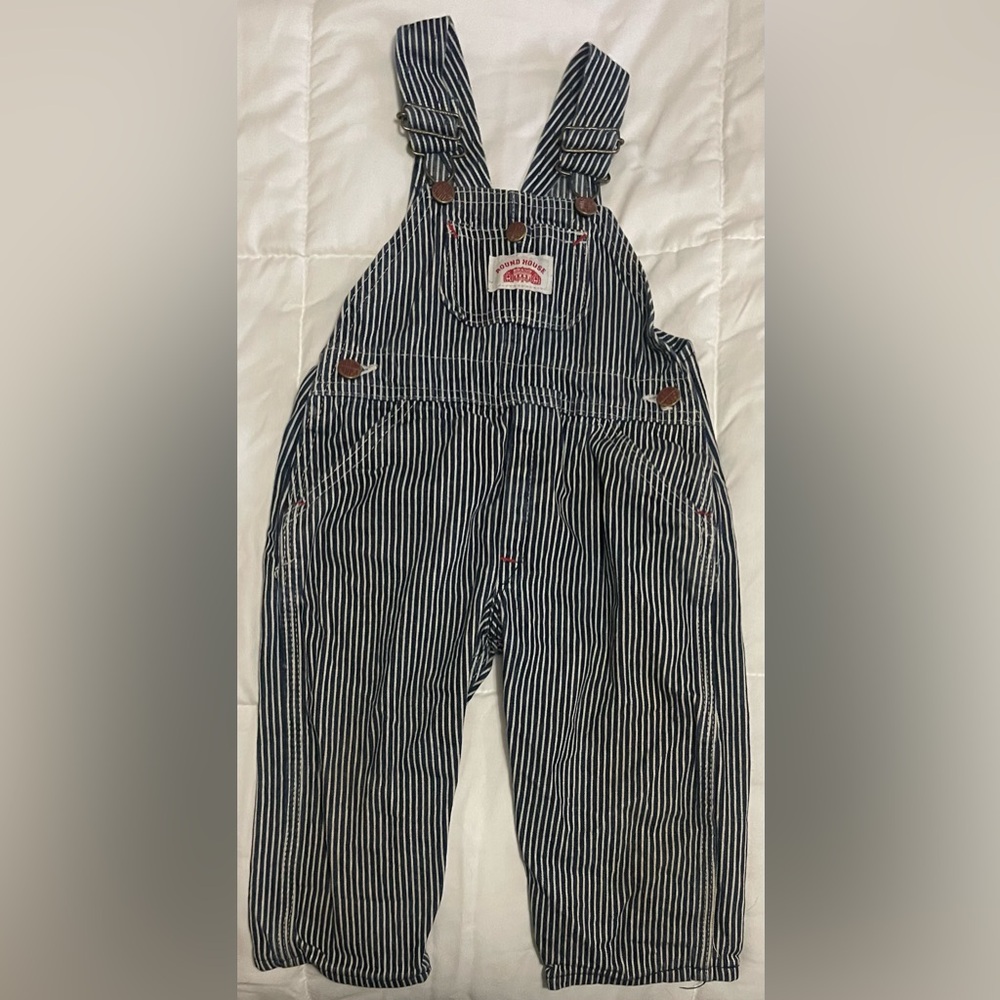 Roundhouse Striped Kids Size 2T Overalls